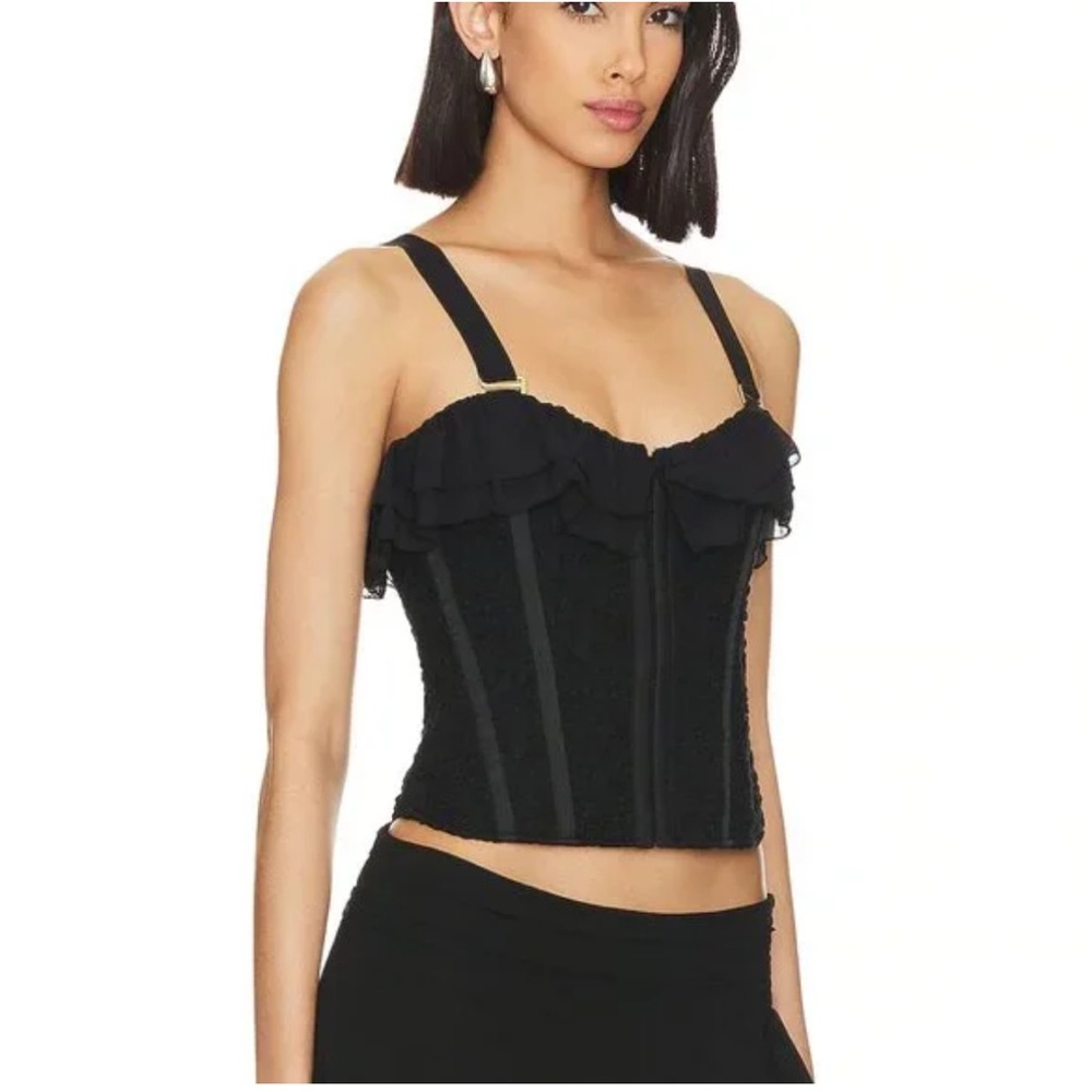 Free People/We are HAH. Seams like a princess corset in noir
